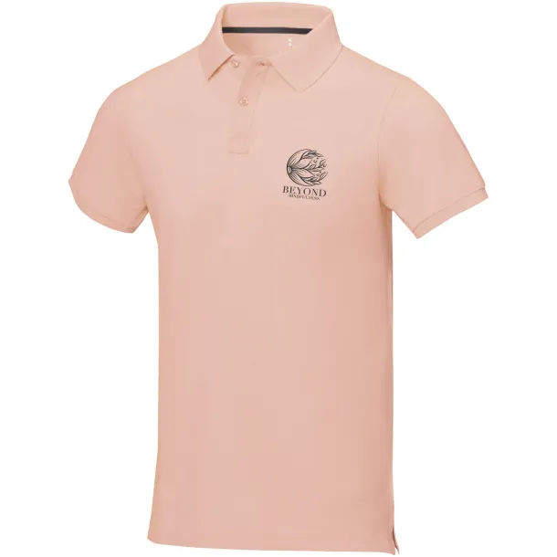 Calgary short sleeve men's polo - Elevate Life Pale blush pink