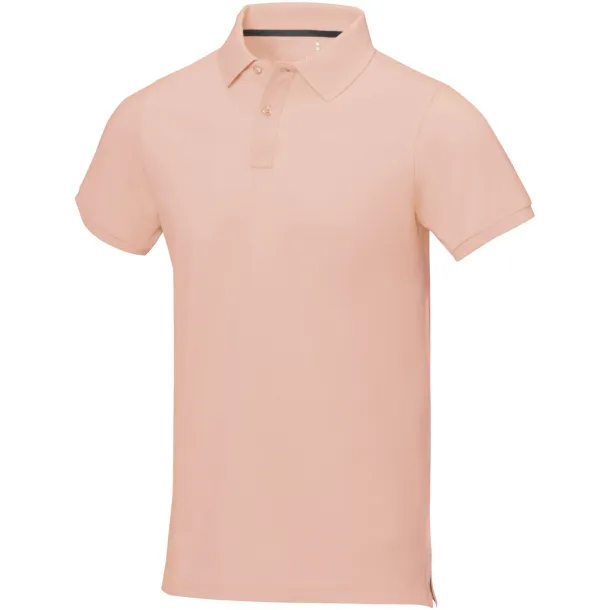 Calgary short sleeve men's polo - Elevate Life Pale blush