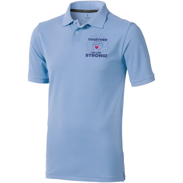 Calgary short sleeve men's polo - Elevate Life Light blue