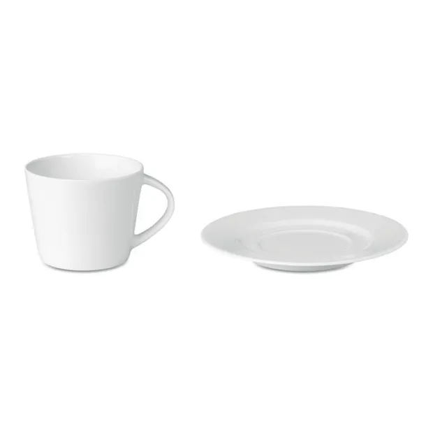 PARIS šalica i tanjurić za cappuccino, 180 ml Bijela