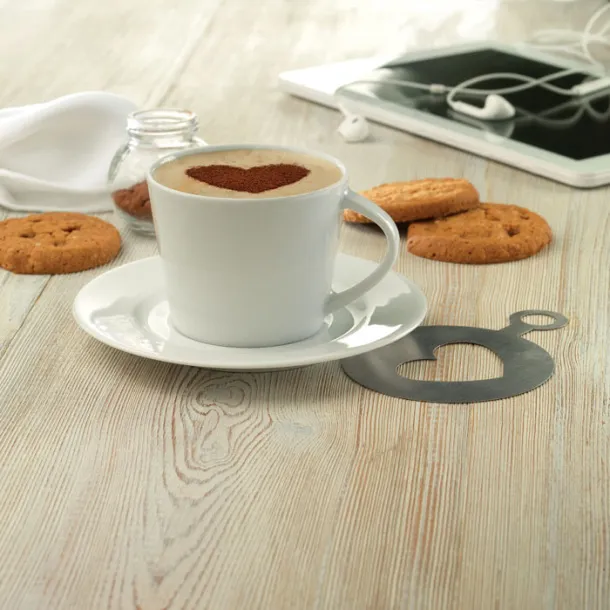 PARIS šalica i tanjurić za cappuccino, 180 ml Bijela