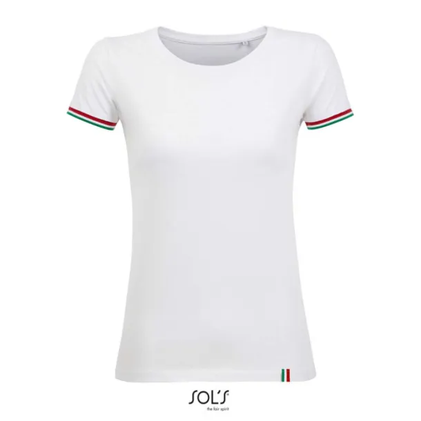  SOL'S RAINBOW WOMEN - SHORT SLEEVE T-SHIRT - SOL'S White Red