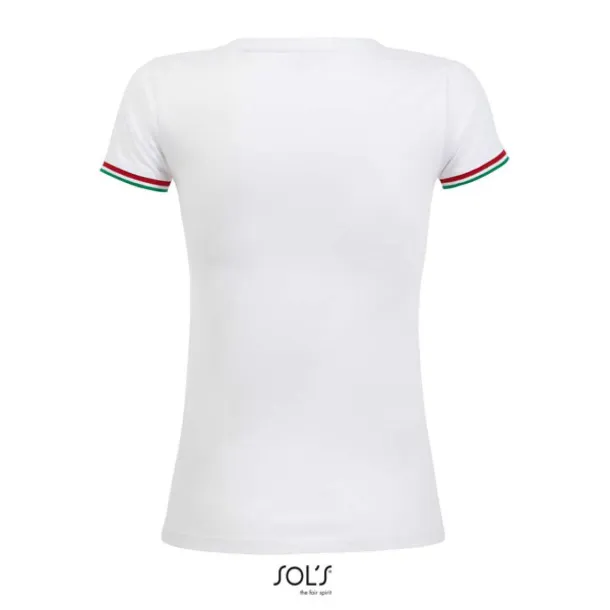  SOL'S RAINBOW WOMEN - SHORT SLEEVE T-SHIRT - SOL'S White Red