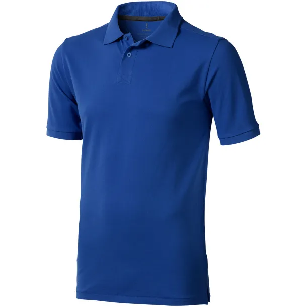 Calgary short sleeve men's polo - Elevate Life Blue