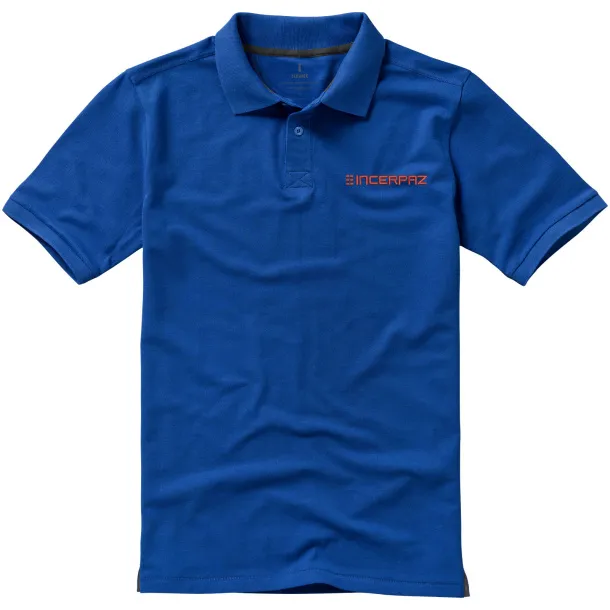 Calgary short sleeve men's polo - Elevate Life Blue