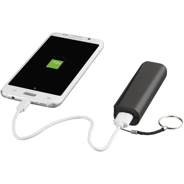 Span 1200 mAh power bank Solid black