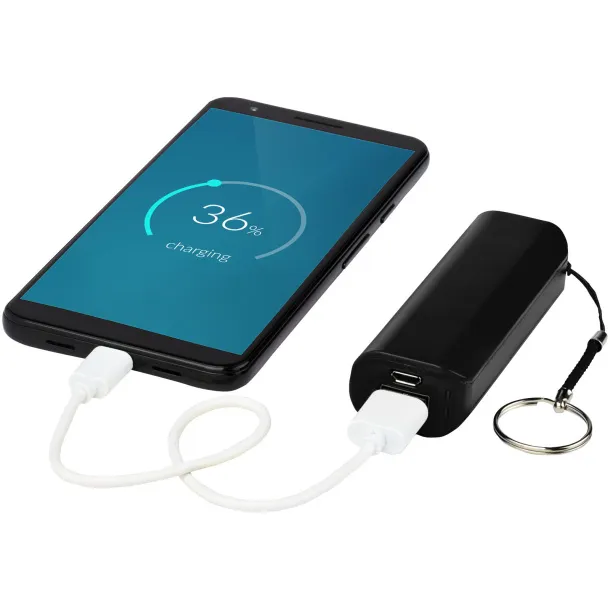 Span 1200 mAh power bank Solid black