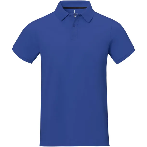 Calgary short sleeve men's polo - Elevate Life Blue