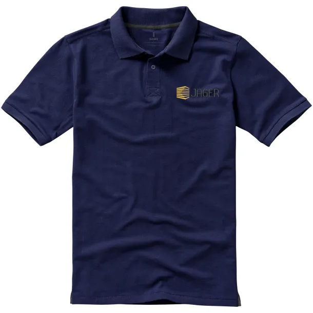 Calgary short sleeve men's polo - Elevate Life Navy Blue