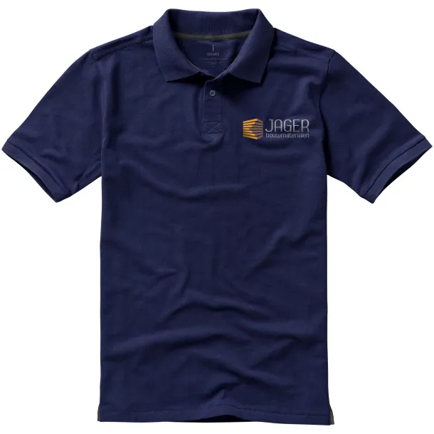 Calgary short sleeve men's polo - Elevate Life Navy Blue