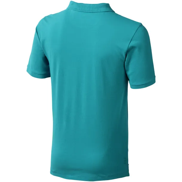 Calgary short sleeve men's polo - Elevate Life Aqua