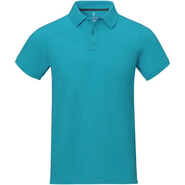 Calgary short sleeve men's polo - Elevate Life Aqua