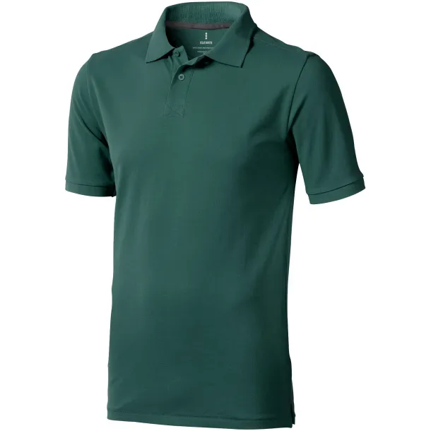 Calgary short sleeve men's polo - Elevate Life Šumski zelena