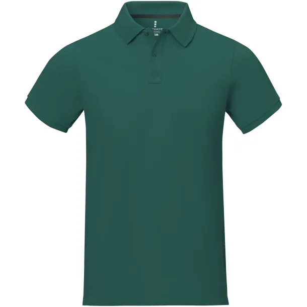 Calgary short sleeve men's polo - Elevate Life Šumski zelena