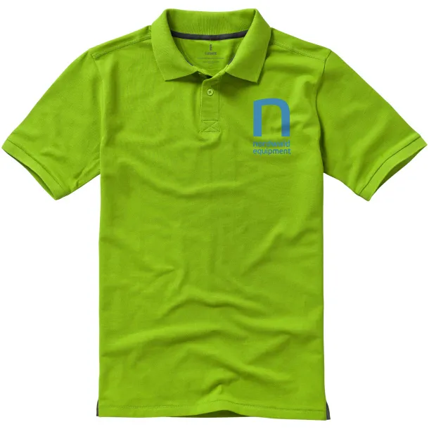 Calgary short sleeve men's polo - Elevate Life Apple Green