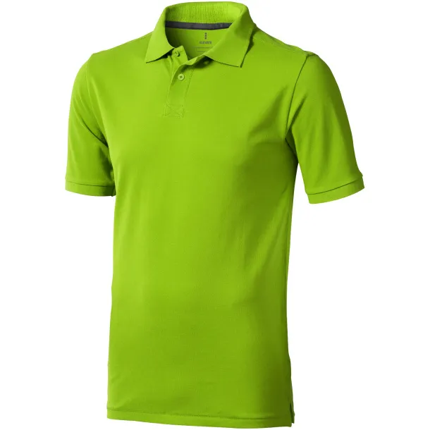 Calgary short sleeve men's polo - Elevate Life Apple Green