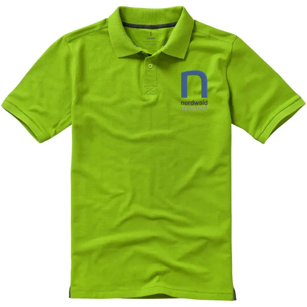 Calgary short sleeve men's polo - Elevate Life Apple Green