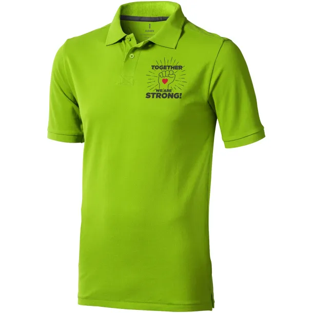 Calgary short sleeve men's polo - Elevate Life Apple Green