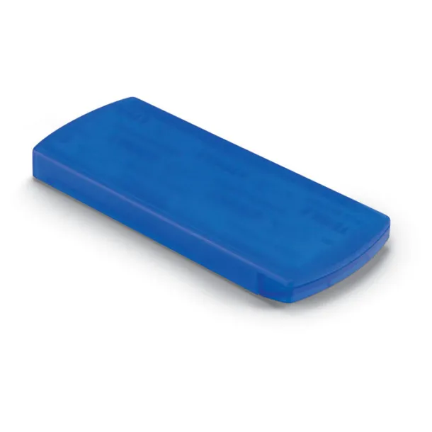 EVAN Container with plasters transparent blue