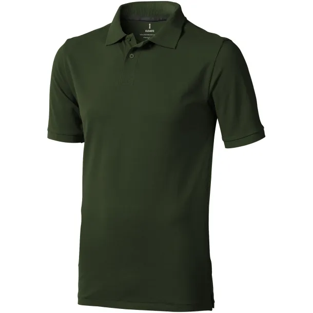 Calgary short sleeve men's polo - Elevate Life Army green