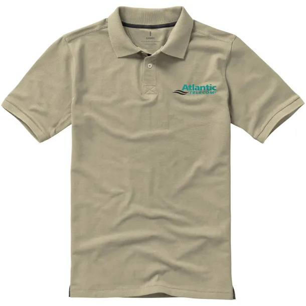 Calgary short sleeve men's polo - Elevate Life Khaki