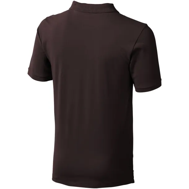 Calgary short sleeve men's polo - Elevate Life Chocolate brown