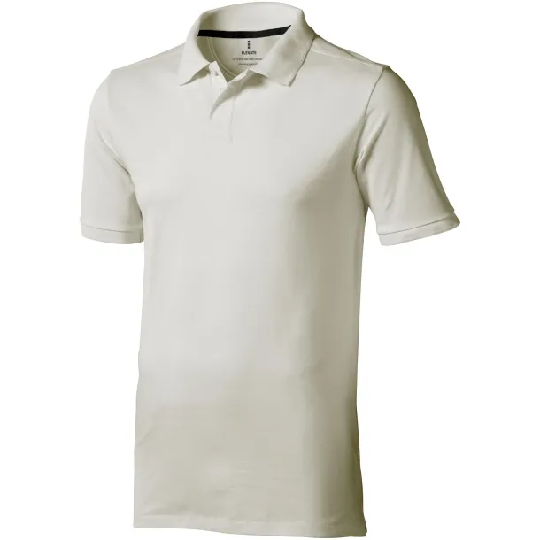 Calgary short sleeve men's polo - Elevate Life Light grey