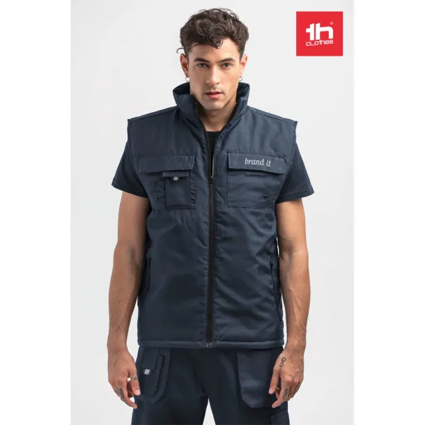 STOCKHOLM Workwear padded bodywarmer Navy Blue