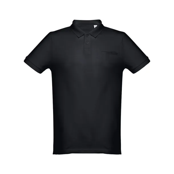 DHAKA Men's polo shirt Black