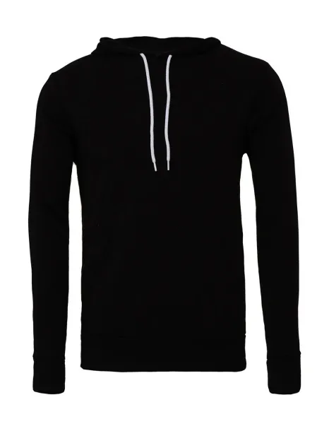  Unisex Poly-Cotton Pullover Hoodie - Bella+Canvas Black