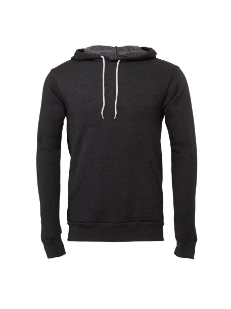  Unisex Poly-Cotton Pullover Hoodie - Bella+Canvas Dark Grey Heather