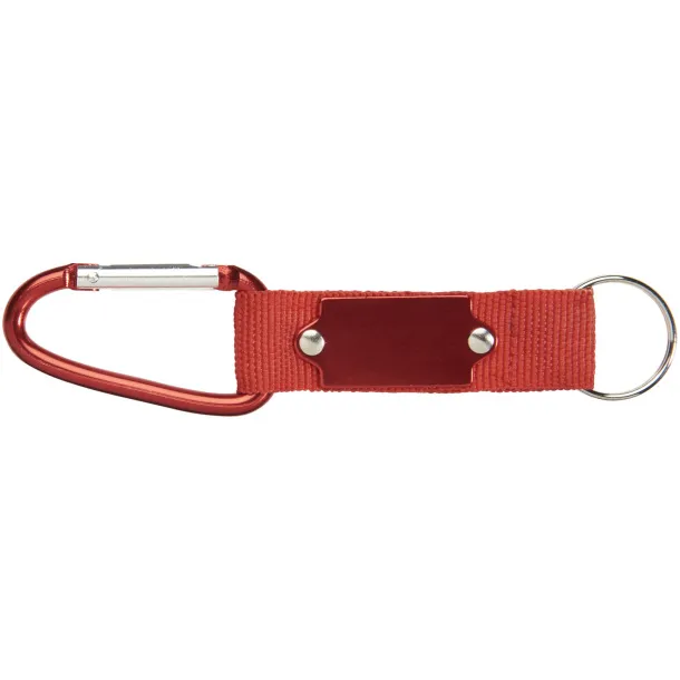 Strap privjesak za ključeve s karabinerom - Bullet Crvena
