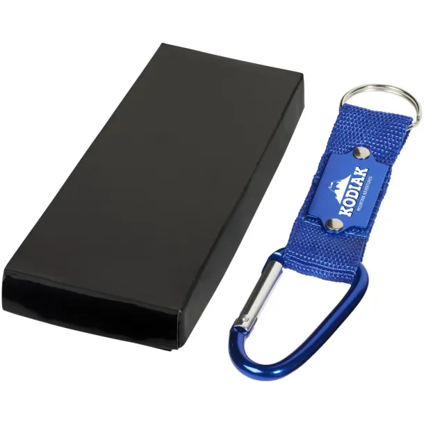 Strap carabiner keychain - Bullet Blue