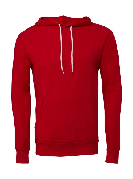  Unisex Poly-Cotton Pullover Hoodie - Bella+Canvas Crvena