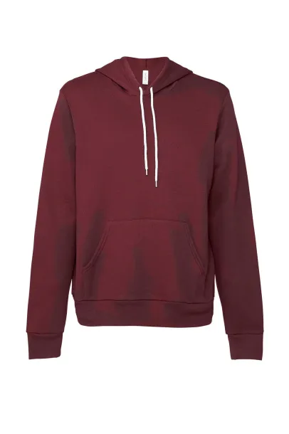  Unisex hoodie od poli pamuka - Bella+Canvas Maroon