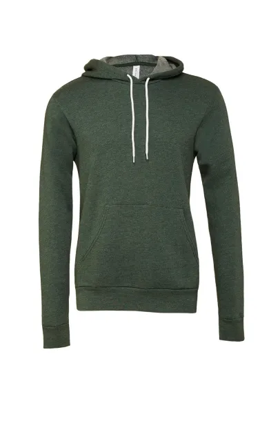  Unisex Poly-Cotton Pullover Hoodie - Bella+Canvas Heather Forest