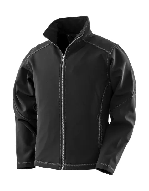  Women's Treble Stitch Softshell - Result Work-Guard Black