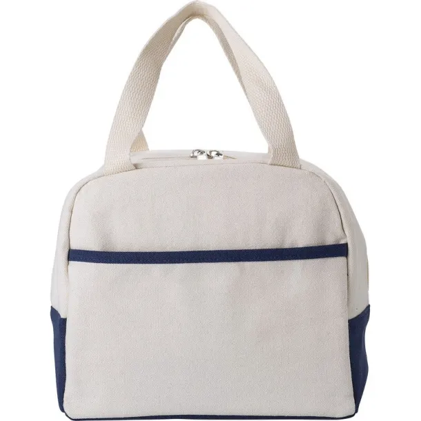  Cotton cooler bag white blue