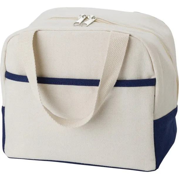  Cotton cooler bag white blue