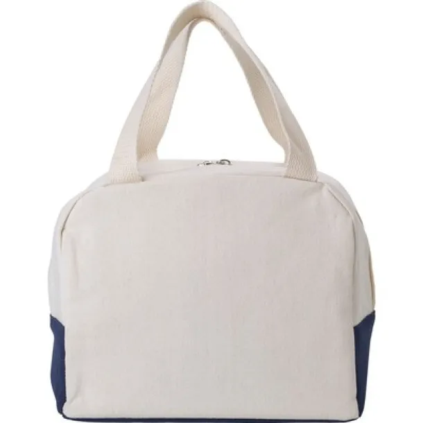  Cotton cooler bag white blue