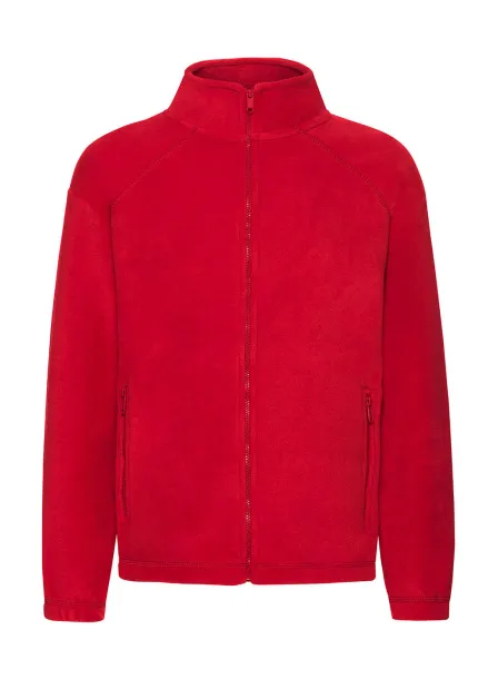  Kids Full Zip Fleece - Fruit of the Loom Crvena