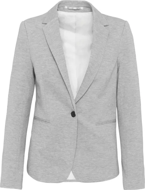  LADIES' KNIT JACKET - Kariban Light Grey Heather