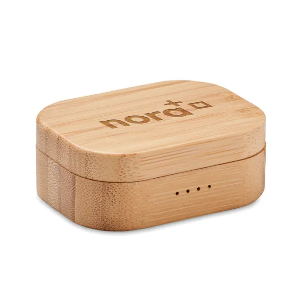 JAZZ BAMBOO TWS earbuds in bamboo case Wood