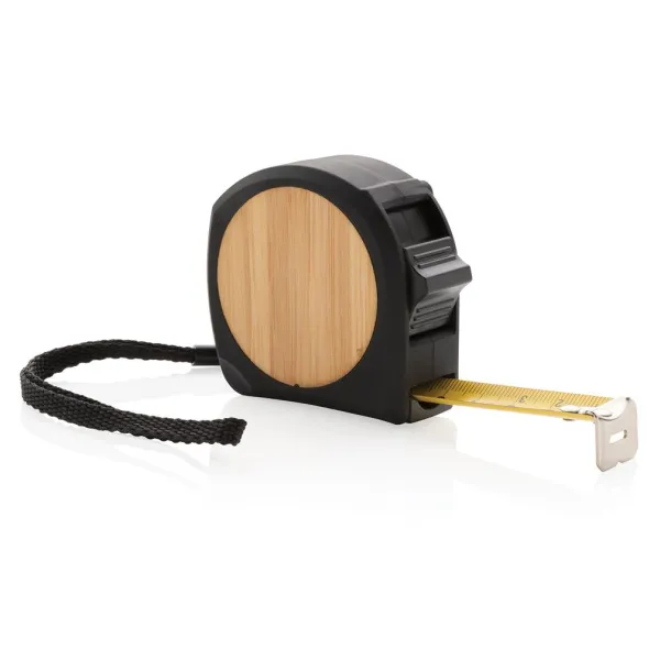  Bamboo measuring tape 5M/19mm Black