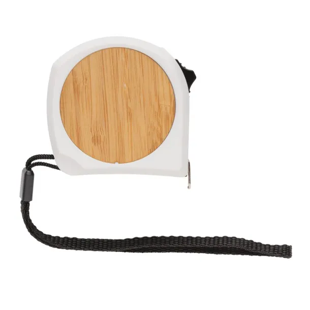  Bamboo measuring tape 5M/19mm White Black