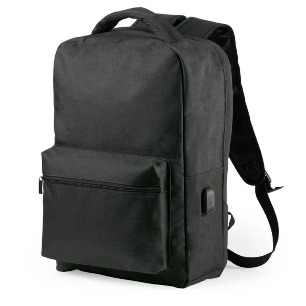  Anti-theft backpack, compartment for 15" laptop and 10" tablet, RFID protection black