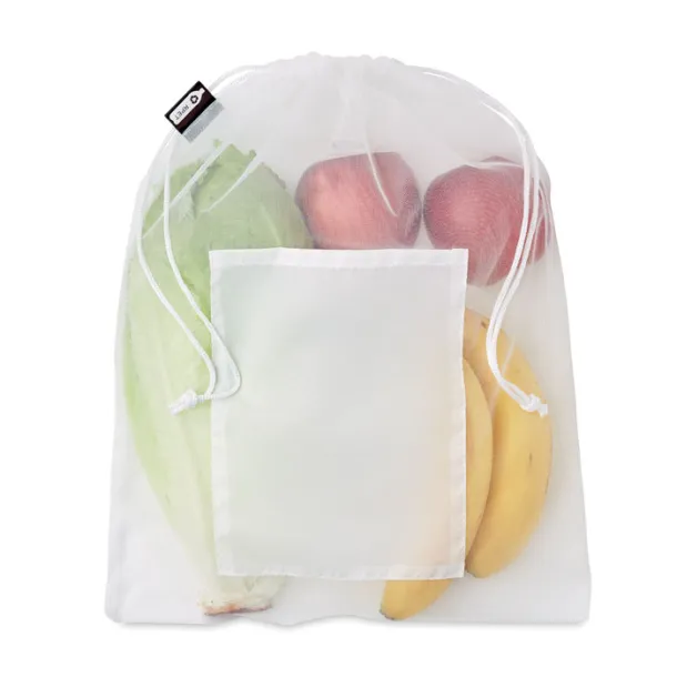 VEGGIE RPET Mesh RPET food bag White