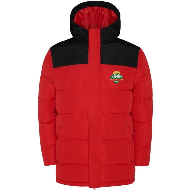 Tallin unisex insulated jacket - Roly Red Solid black