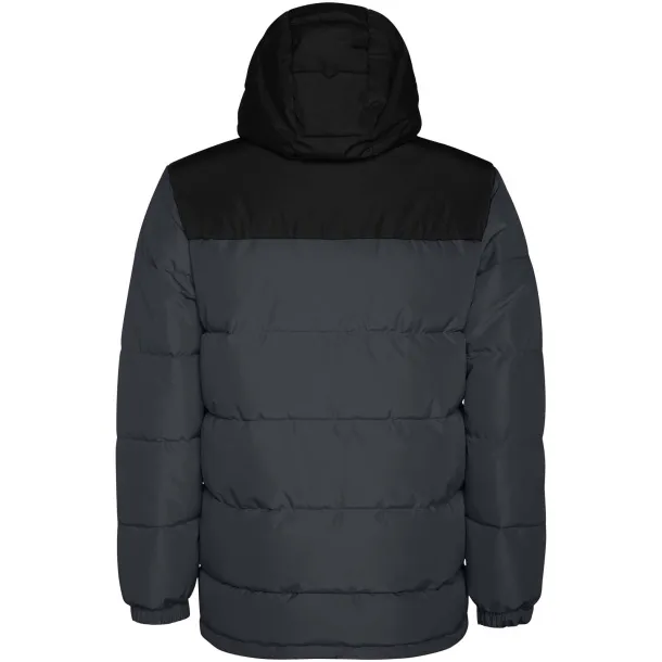 Tallin unisex insulated jacket - Roly Ebony Solid black