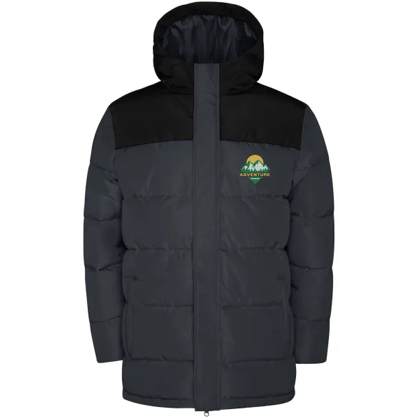 Tallin unisex insulated jacket - Roly Ebony Solid black